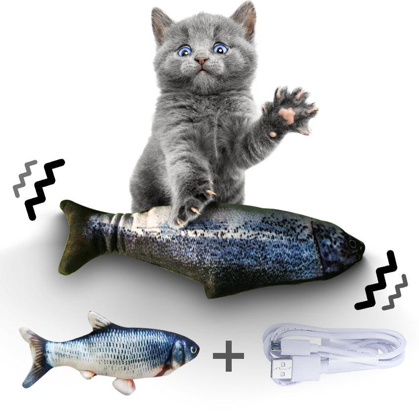 Version ohne Katzenminze – Simulation eines elektrischen Springfisches, elektrisches Fischspielzeug