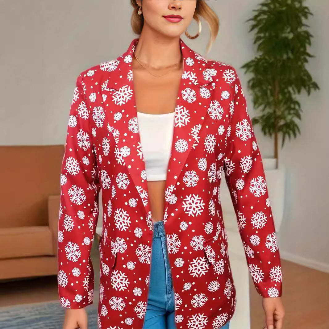 Polyester Jacke Damen Langarm Persönlichkeit