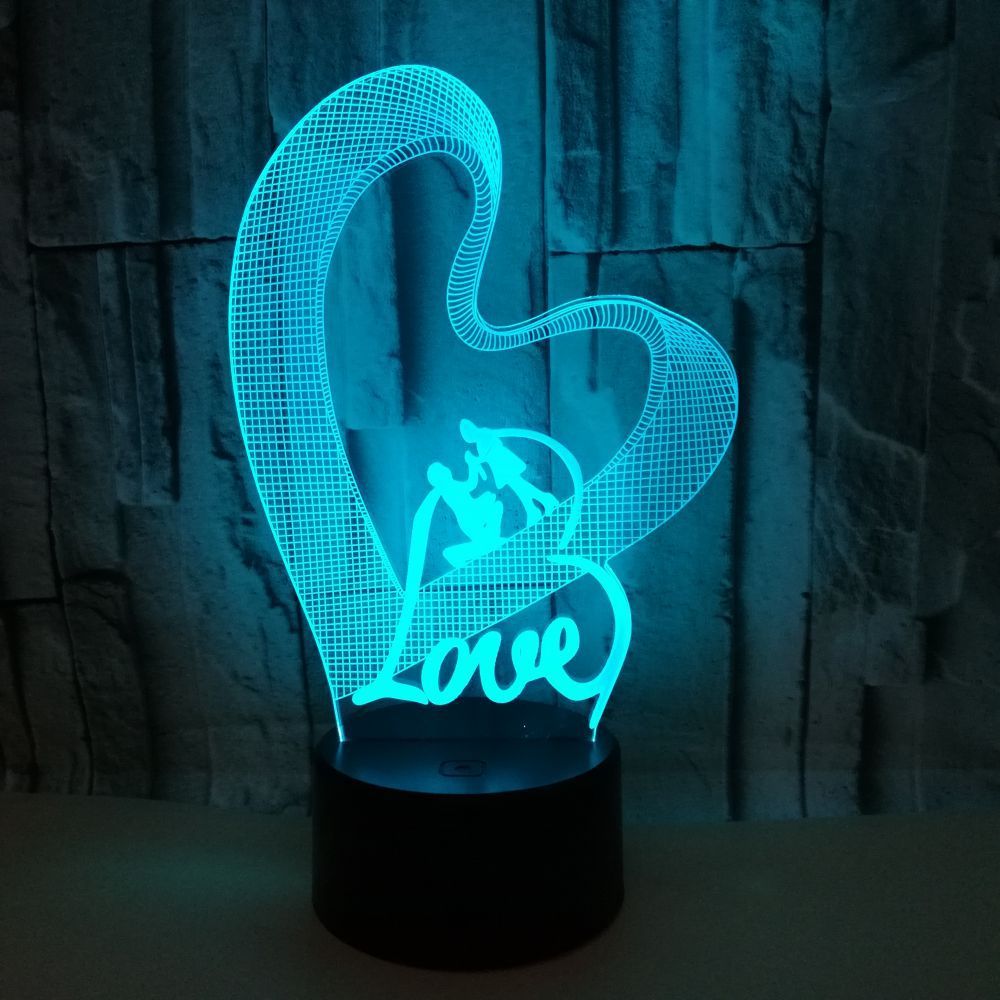 Love LOVE 3D led colorful night light