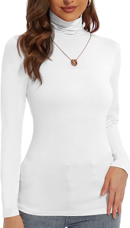 Women's Base Shirt Slim-fit Turtleneck Elegant Graceful