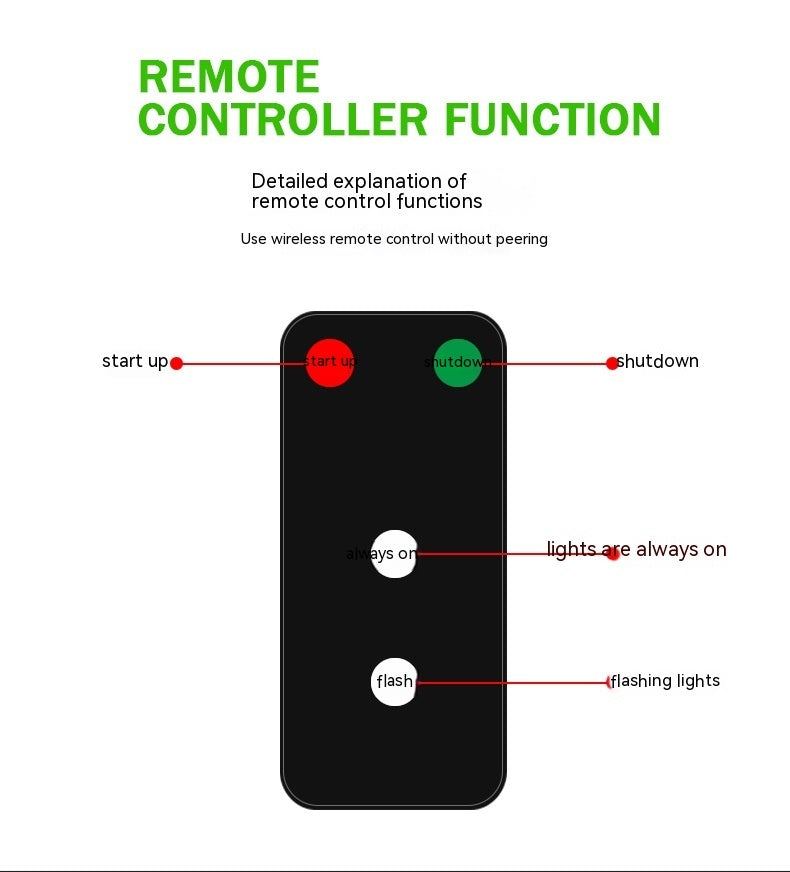 Auto Remote Pilot Licht Regen Nebel Wetter Anti-kollision Helfen Strobe Licht