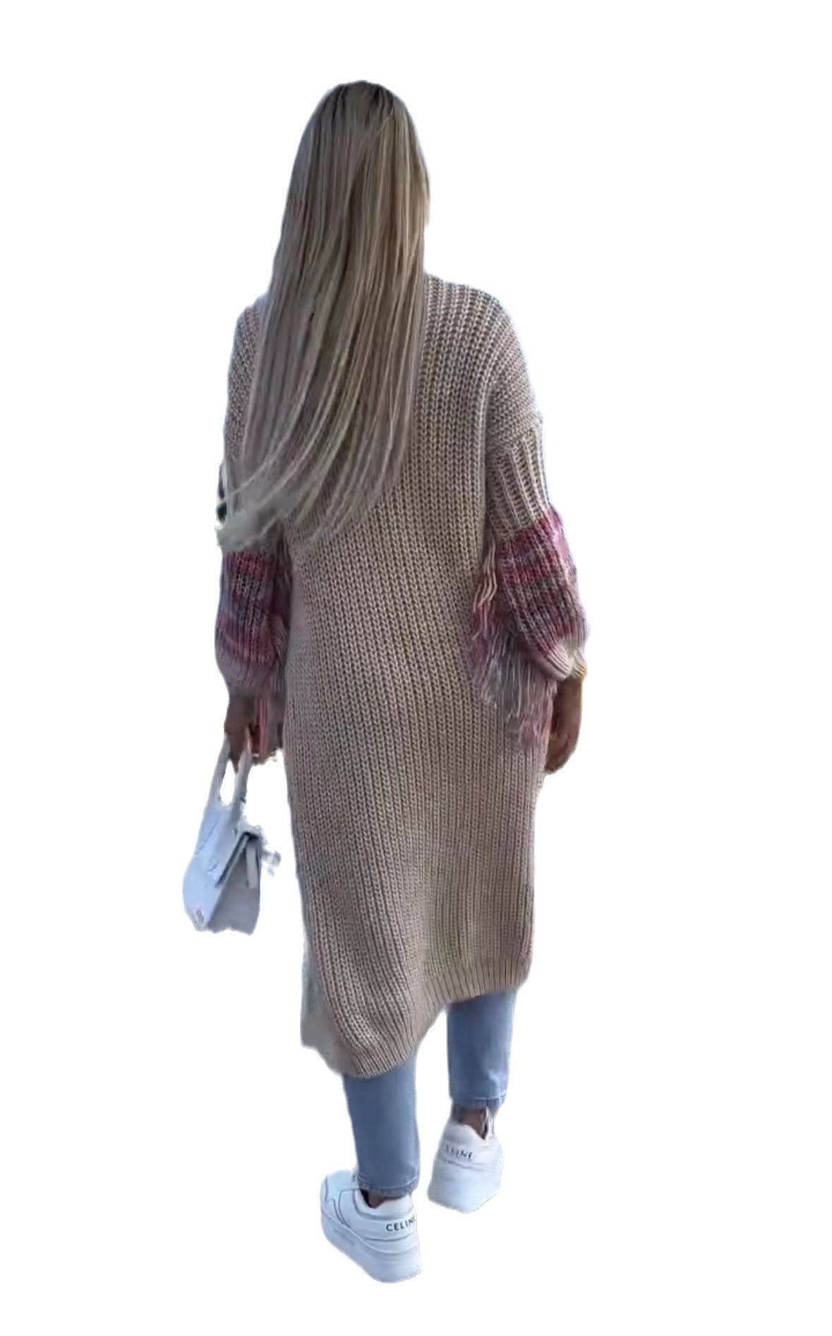 Grenzüberschreitende Kleidung Strickmantel Amazon Fransen Pullover Strickjacke Pullover für Frauen