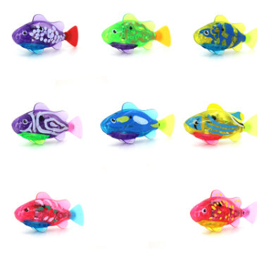 Cat Interactive Electric Fish Water Toy For Indoor Play Swimming Robot Fish Toys For Cat Dog Pet Baby Swimmer Bath Robofish Toys