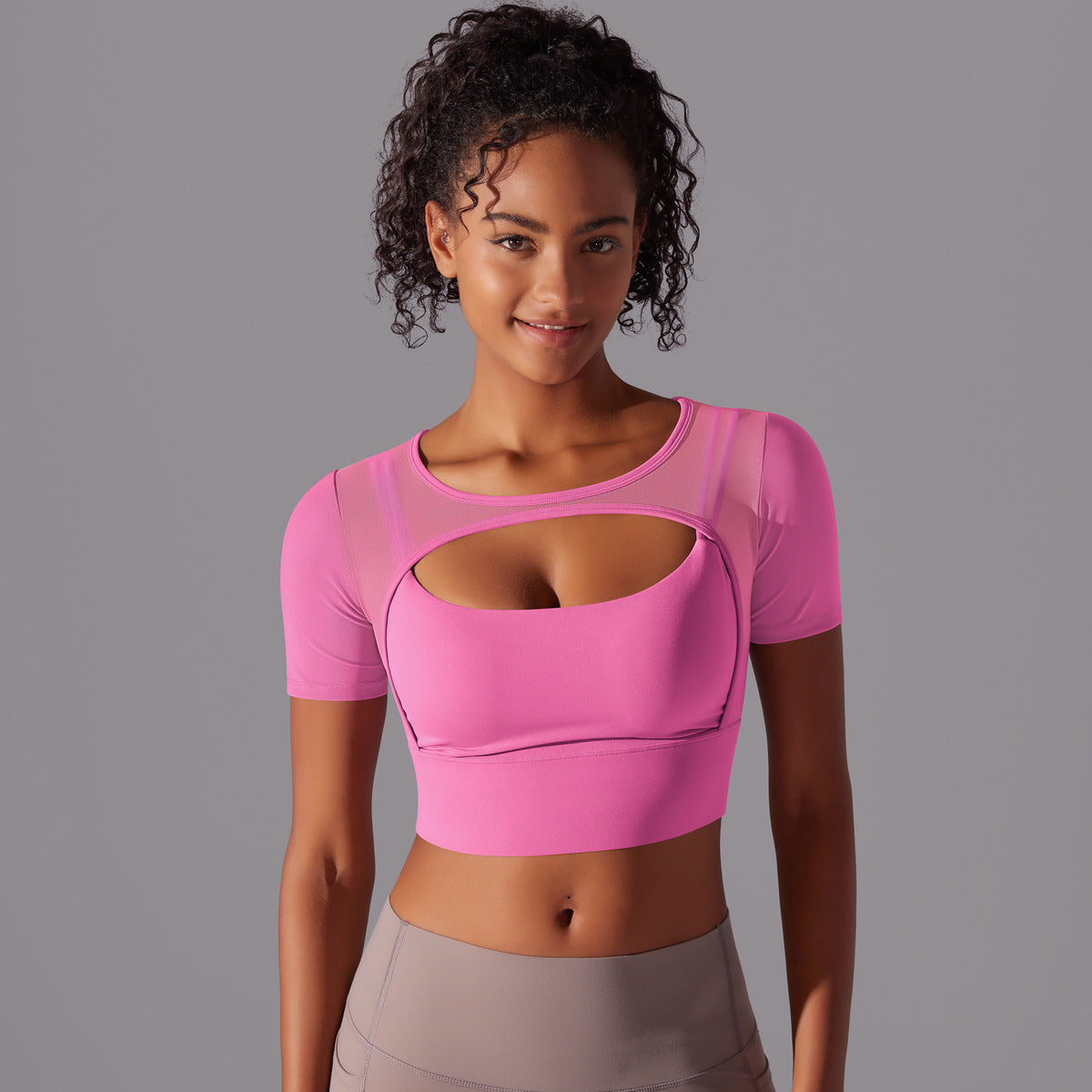 Fitness Double Layer Yoga Clothing Top Women