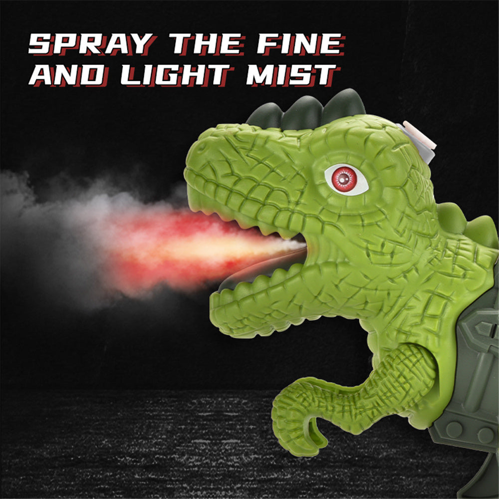 Dinosaur Sound Fire Spray Gun Tyrannosaurus Rex Triceratops Sound Light Summer Outdoor Disinfection Safe Gun Kids Toy Portable