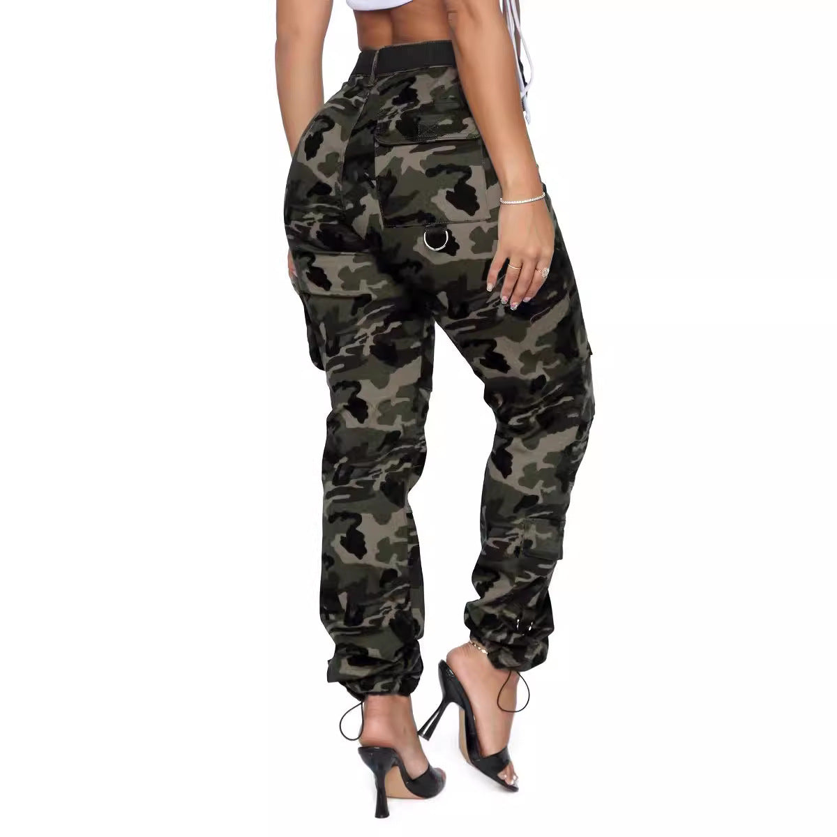 Denim Camouflage Cargo Pants Jeans Casual